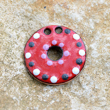 Pendant with cord (n°V03)