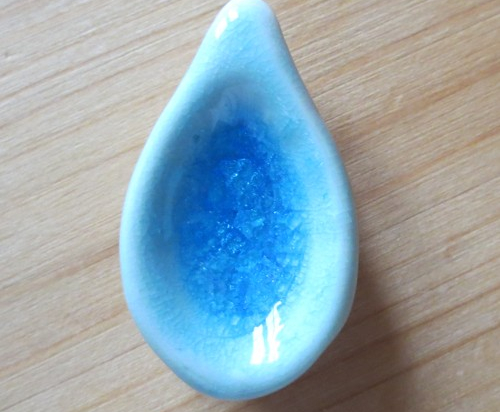 Pendant with cord (Blue stone)