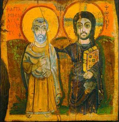 Icon on wood, 383 medium size – Christ and the Believer