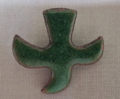 Cross "Dove" (Pin n°92) - Green
