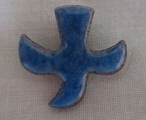 Cross "Dove" (Pins n°91) - Blue