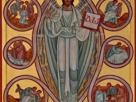 Icon of mercy, postcard 382