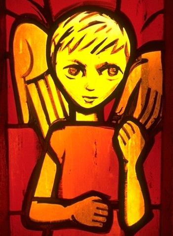 Icon on wood, 210 small - Stained-glass window: Isaac