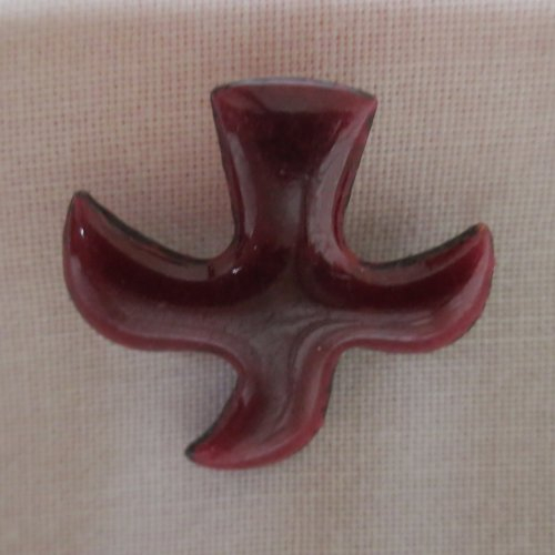 Kreuz („Taube“) - Anstecker (Pin 94) - rot