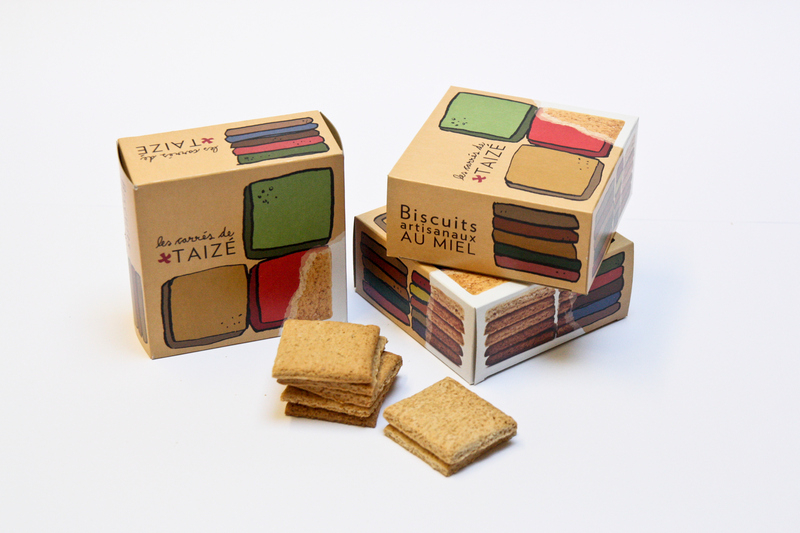 Les carrés de Taizé - handgemachte Kekse mit Honig aus Burgund