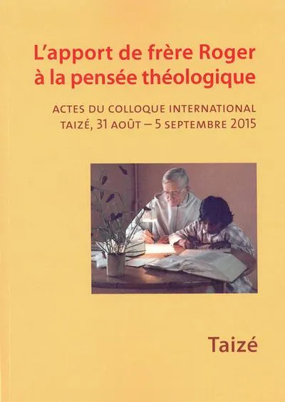 Product L'apport de frère Roger à la pensée theologique Image