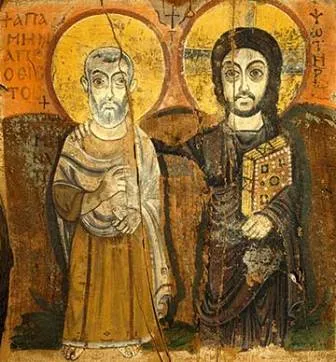 Product Icon on wood, 383 small – Christ and the Believer Image