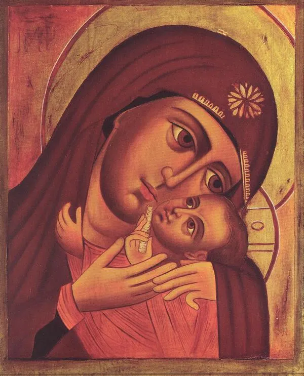 Product Icon on wood, 387 medium size - Virgin of Korsum Image