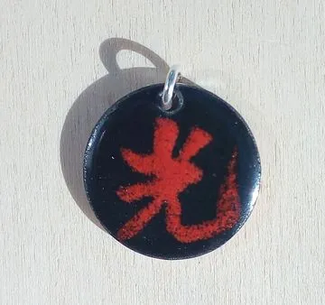 Product Chinese enamel pendant with cord (Light) Image