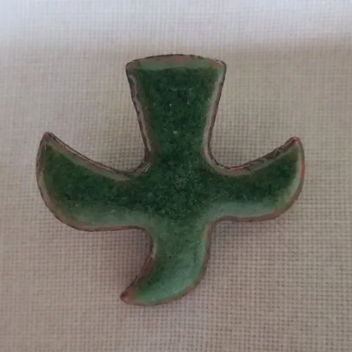 Product Cross "Dove" (Pin n°92) - Green Image