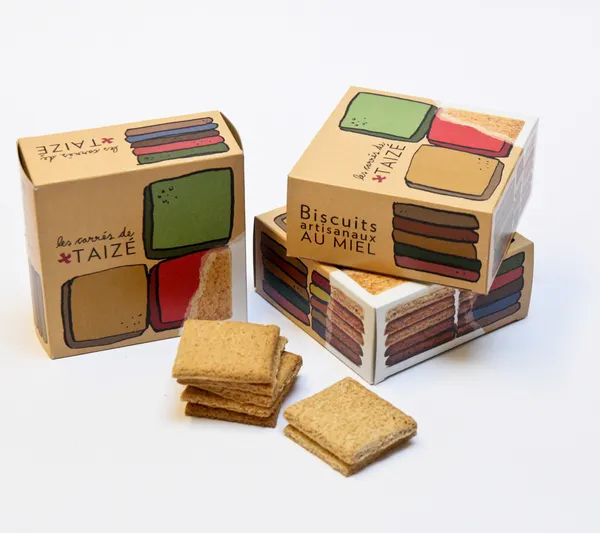 Produkt Les carrés de Taizé - handgemachte Kekse mit Honig aus Burgund Foto